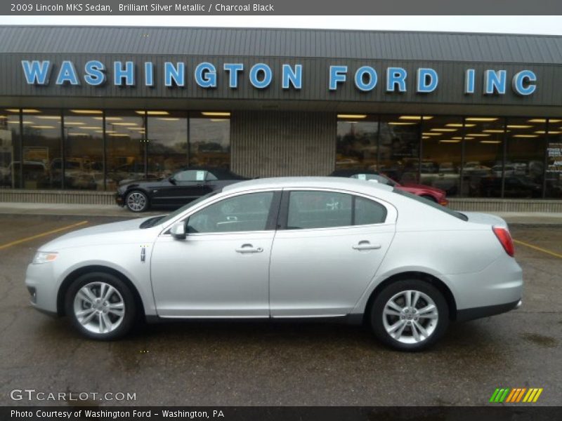 Brilliant Silver Metallic / Charcoal Black 2009 Lincoln MKS Sedan