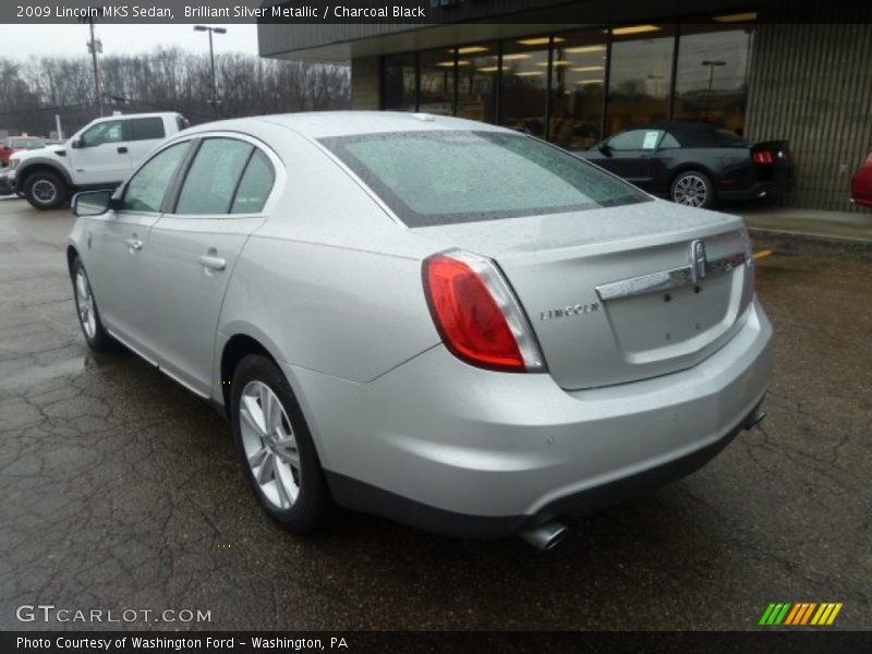 Brilliant Silver Metallic / Charcoal Black 2009 Lincoln MKS Sedan