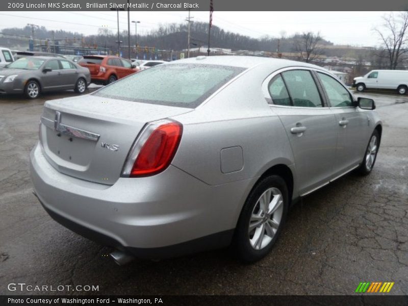 Brilliant Silver Metallic / Charcoal Black 2009 Lincoln MKS Sedan