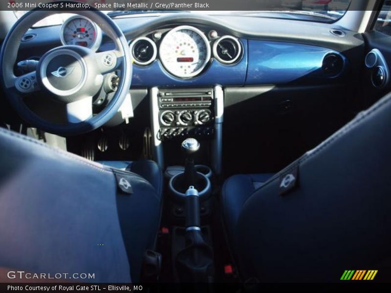 Space Blue Metallic / Grey/Panther Black 2006 Mini Cooper S Hardtop