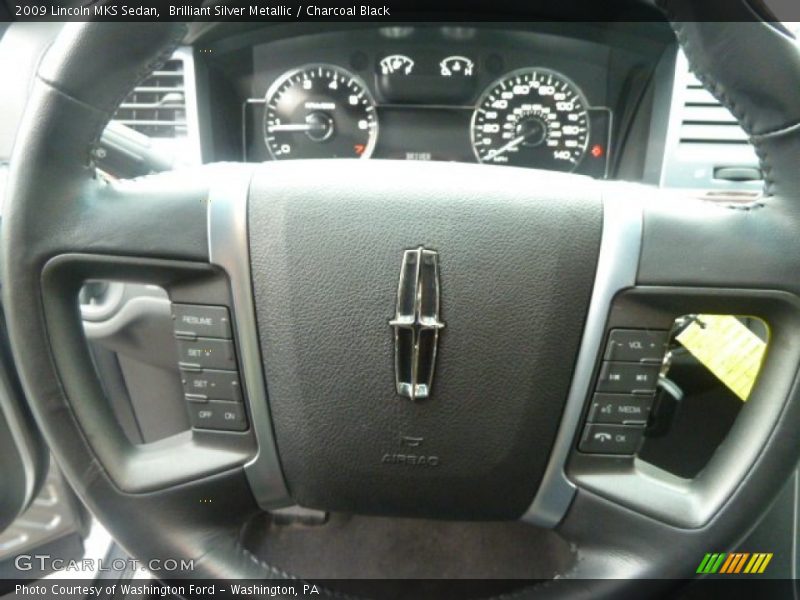Brilliant Silver Metallic / Charcoal Black 2009 Lincoln MKS Sedan