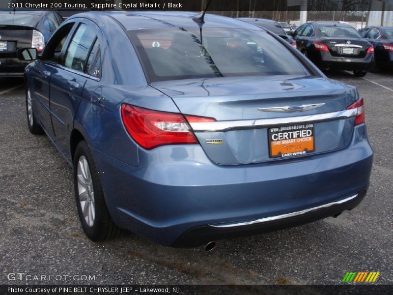 Sapphire Crystal Metallic / Black 2011 Chrysler 200 Touring