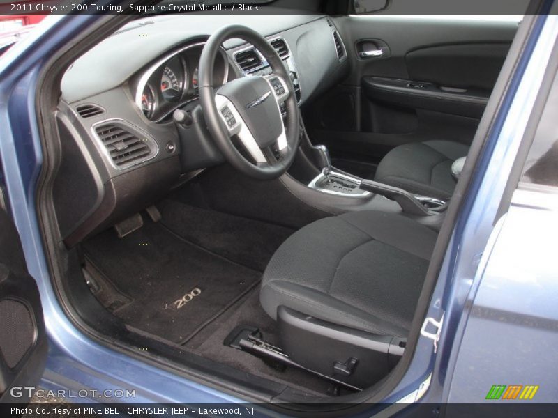 Sapphire Crystal Metallic / Black 2011 Chrysler 200 Touring