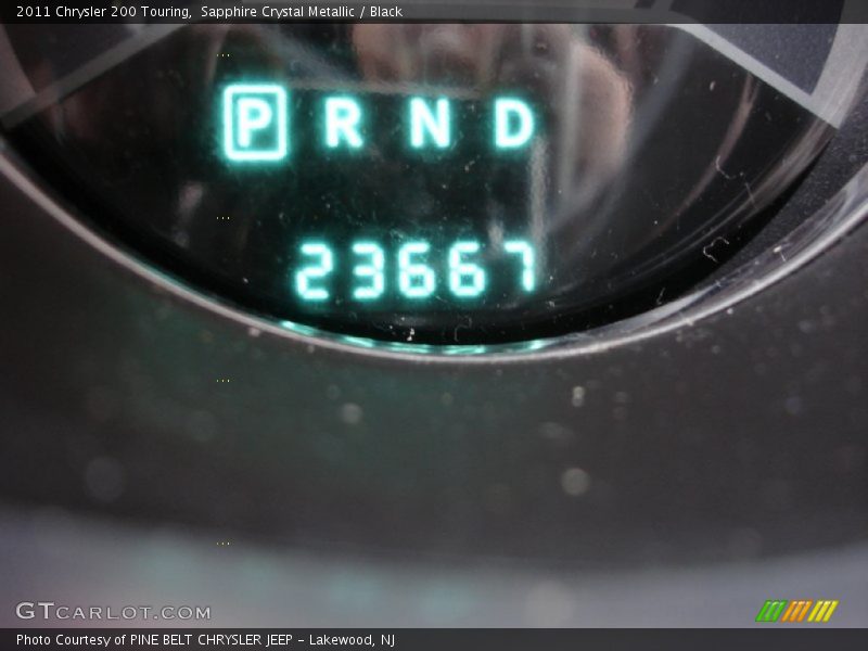 Sapphire Crystal Metallic / Black 2011 Chrysler 200 Touring