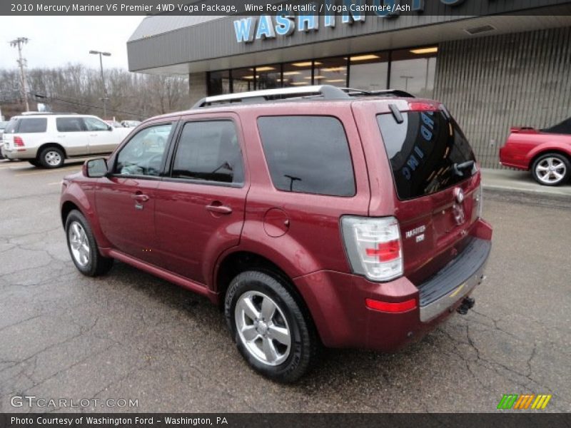 Wine Red Metallic / Voga Cashmere/Ash 2010 Mercury Mariner V6 Premier 4WD Voga Package