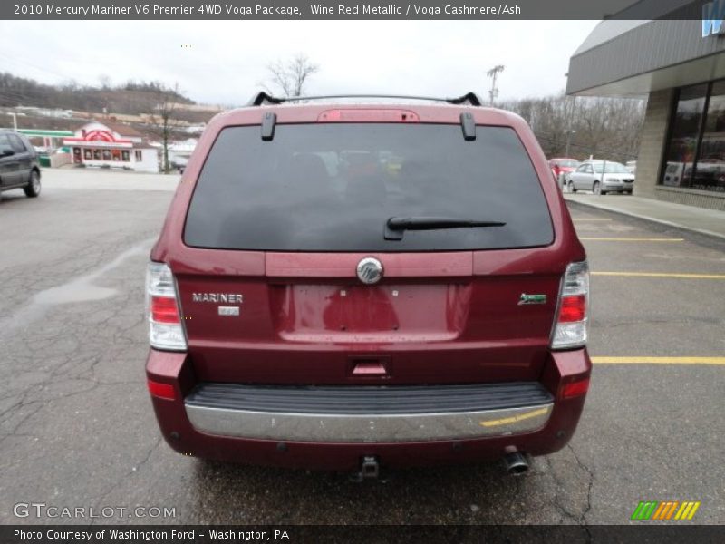 Wine Red Metallic / Voga Cashmere/Ash 2010 Mercury Mariner V6 Premier 4WD Voga Package