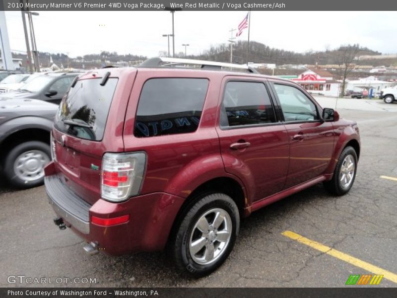 Wine Red Metallic / Voga Cashmere/Ash 2010 Mercury Mariner V6 Premier 4WD Voga Package