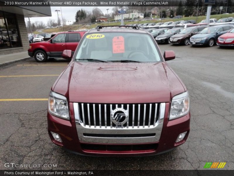 Wine Red Metallic / Voga Cashmere/Ash 2010 Mercury Mariner V6 Premier 4WD Voga Package
