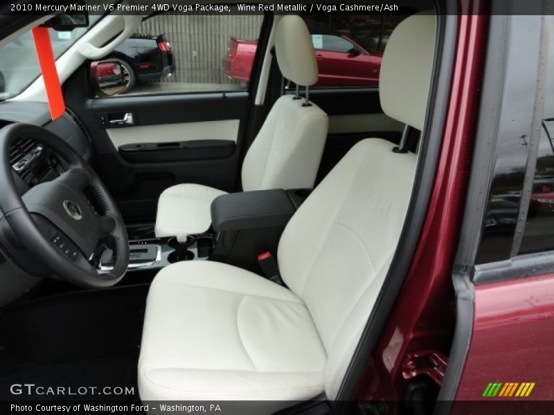 Front Seat of 2010 Mariner V6 Premier 4WD Voga Package