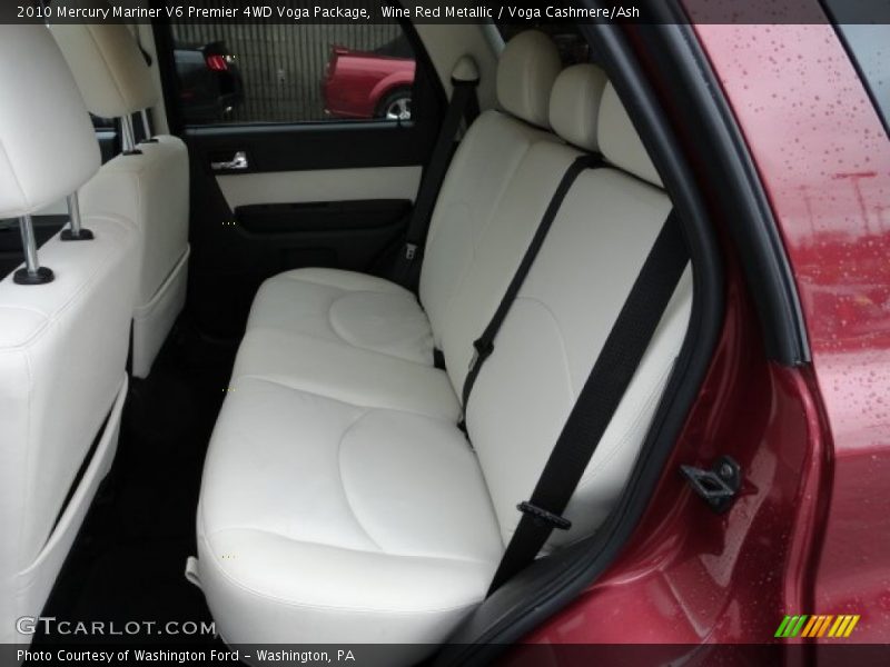 Rear Seat of 2010 Mariner V6 Premier 4WD Voga Package