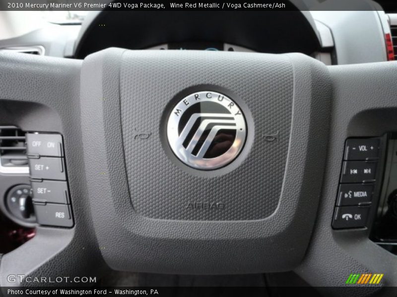 Controls of 2010 Mariner V6 Premier 4WD Voga Package