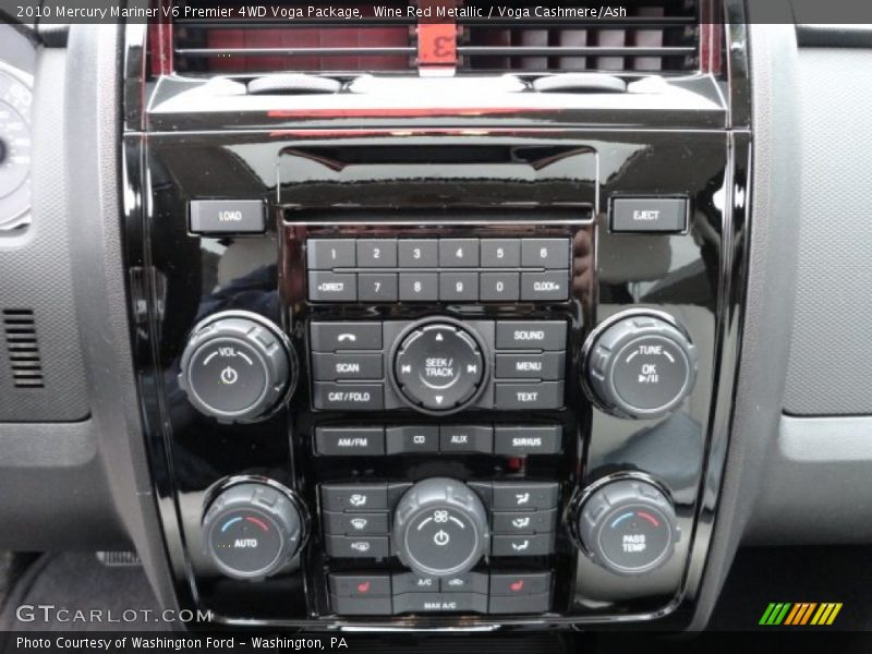 Controls of 2010 Mariner V6 Premier 4WD Voga Package