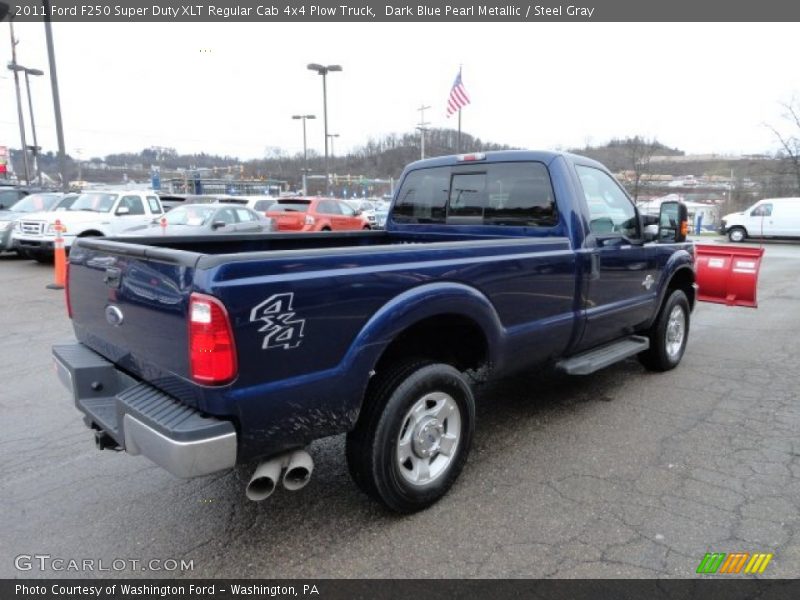  2011 F250 Super Duty XLT Regular Cab 4x4 Plow Truck Dark Blue Pearl Metallic