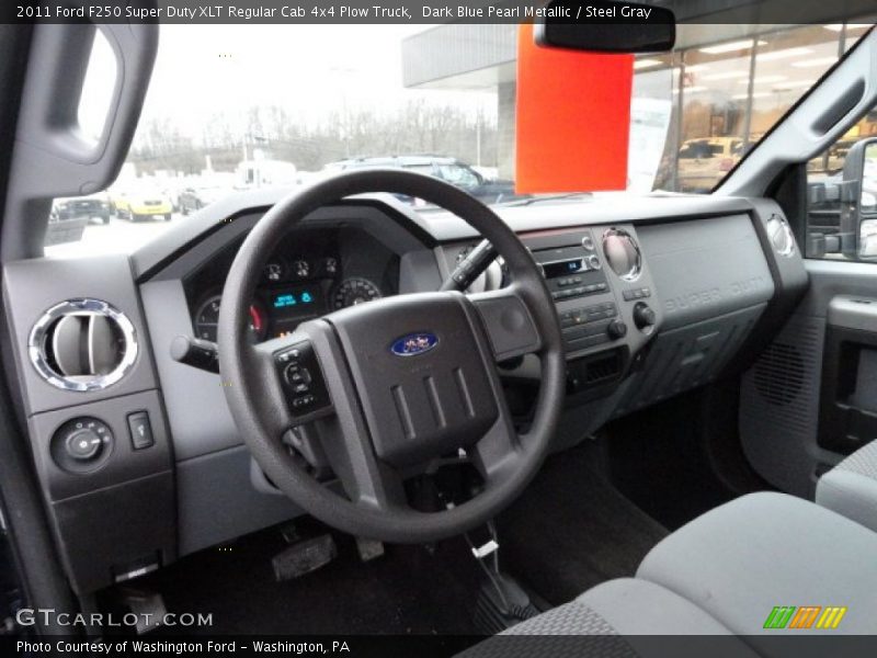 Dashboard of 2011 F250 Super Duty XLT Regular Cab 4x4 Plow Truck