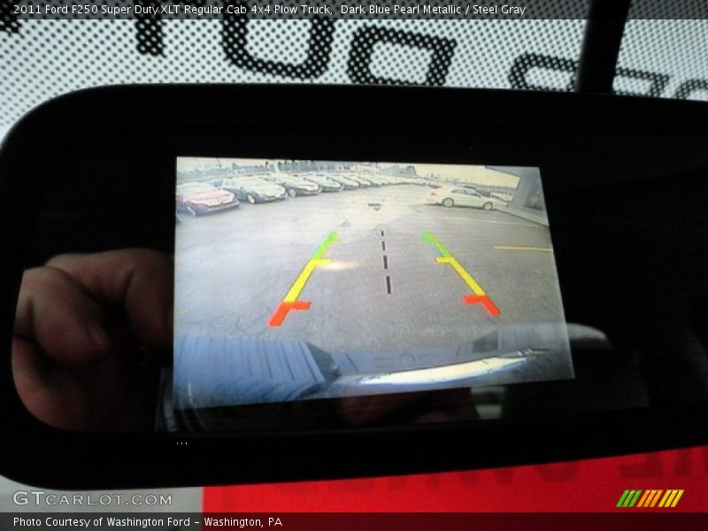 Dark Blue Pearl Metallic / Steel Gray 2011 Ford F250 Super Duty XLT Regular Cab 4x4 Plow Truck