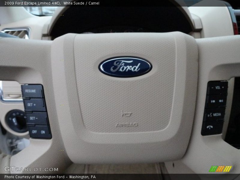 White Suede / Camel 2009 Ford Escape Limited 4WD