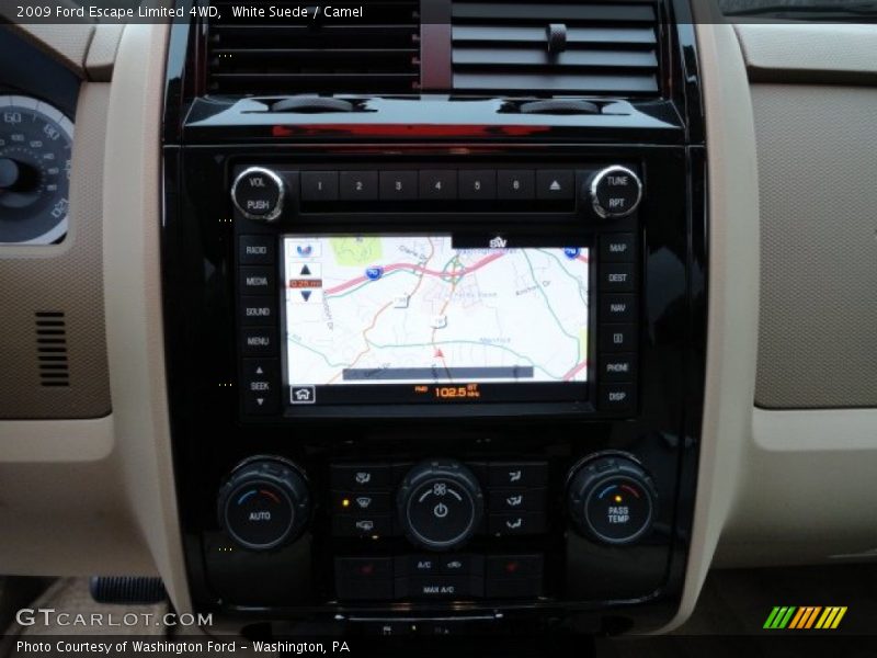 White Suede / Camel 2009 Ford Escape Limited 4WD