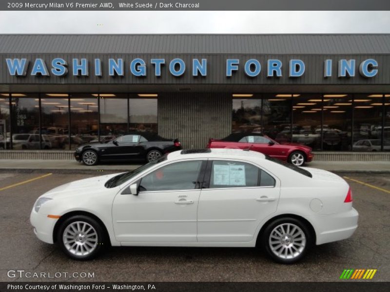 White Suede / Dark Charcoal 2009 Mercury Milan V6 Premier AWD