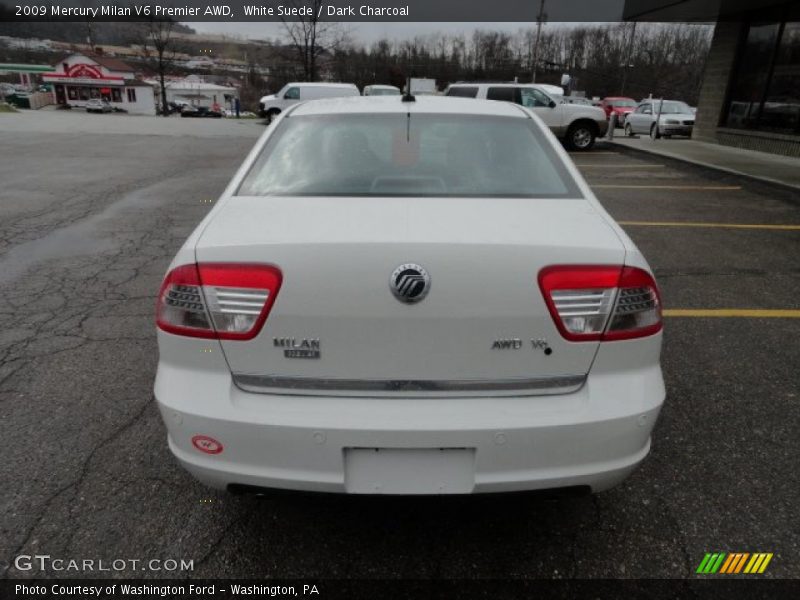 White Suede / Dark Charcoal 2009 Mercury Milan V6 Premier AWD