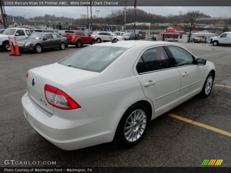 White Suede / Dark Charcoal 2009 Mercury Milan V6 Premier AWD