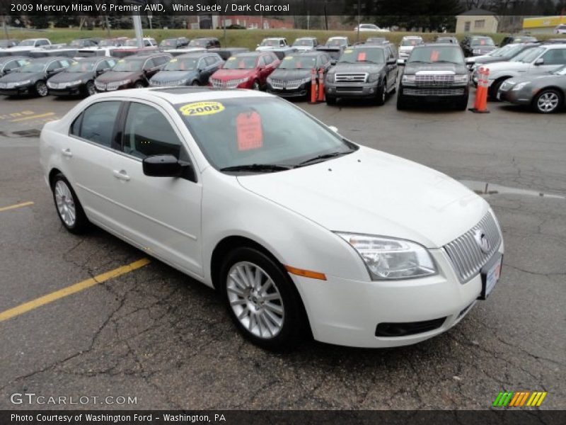 White Suede / Dark Charcoal 2009 Mercury Milan V6 Premier AWD
