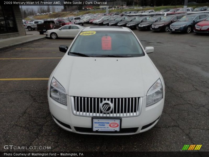White Suede / Dark Charcoal 2009 Mercury Milan V6 Premier AWD