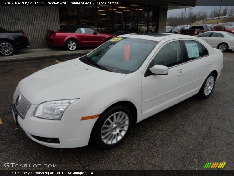White Suede / Dark Charcoal 2009 Mercury Milan V6 Premier AWD