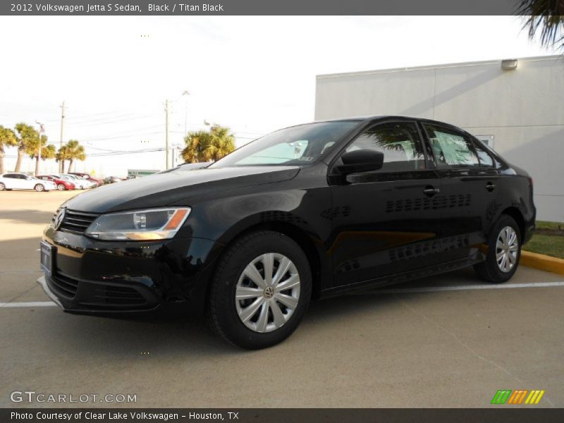 Black / Titan Black 2012 Volkswagen Jetta S Sedan