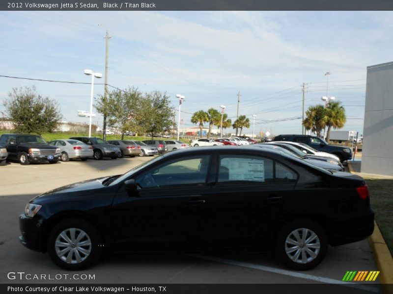 Black / Titan Black 2012 Volkswagen Jetta S Sedan