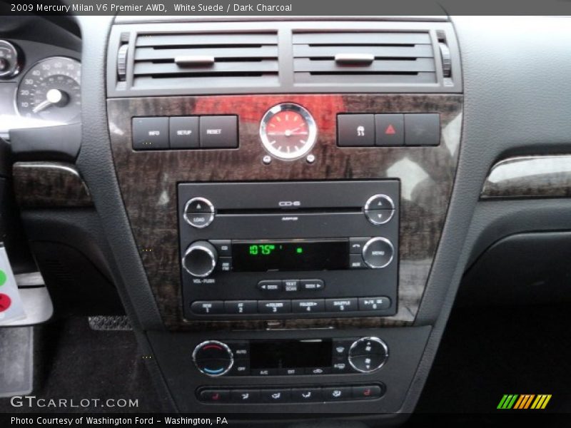White Suede / Dark Charcoal 2009 Mercury Milan V6 Premier AWD