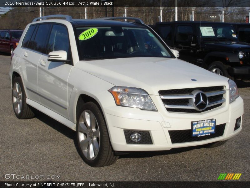 Arctic White / Black 2010 Mercedes-Benz GLK 350 4Matic