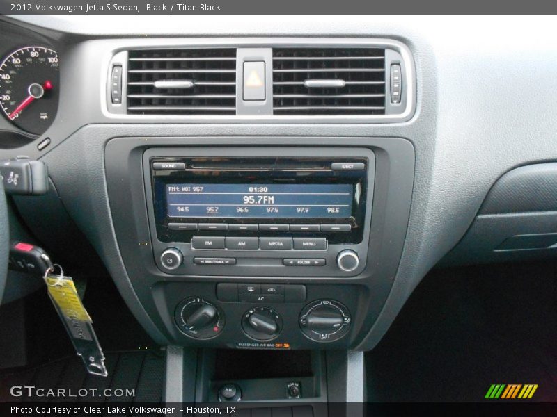 Black / Titan Black 2012 Volkswagen Jetta S Sedan