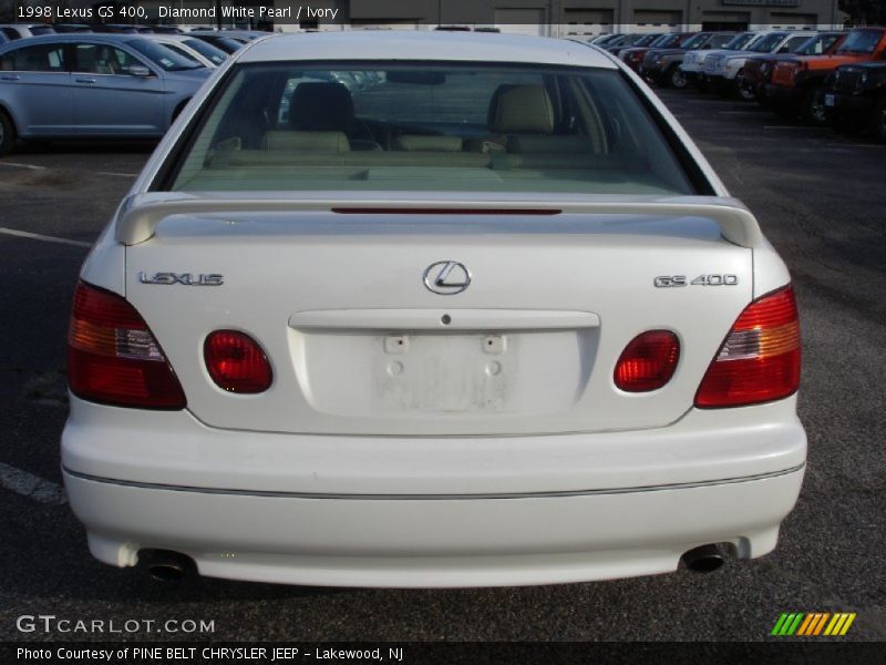 Diamond White Pearl / Ivory 1998 Lexus GS 400