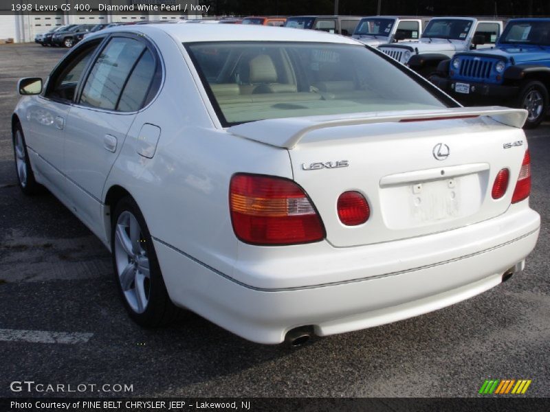 Diamond White Pearl / Ivory 1998 Lexus GS 400