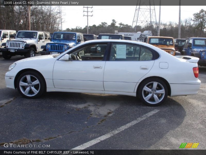 Diamond White Pearl / Ivory 1998 Lexus GS 400