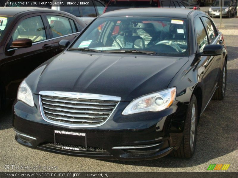Black / Black 2012 Chrysler 200 Touring Sedan