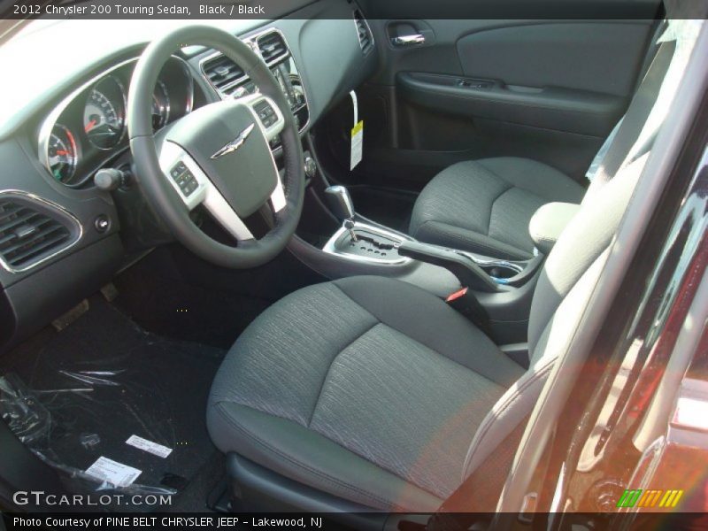 Black / Black 2012 Chrysler 200 Touring Sedan