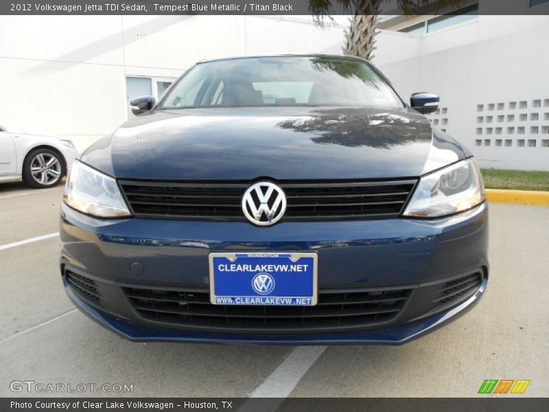 Tempest Blue Metallic / Titan Black 2012 Volkswagen Jetta TDI Sedan