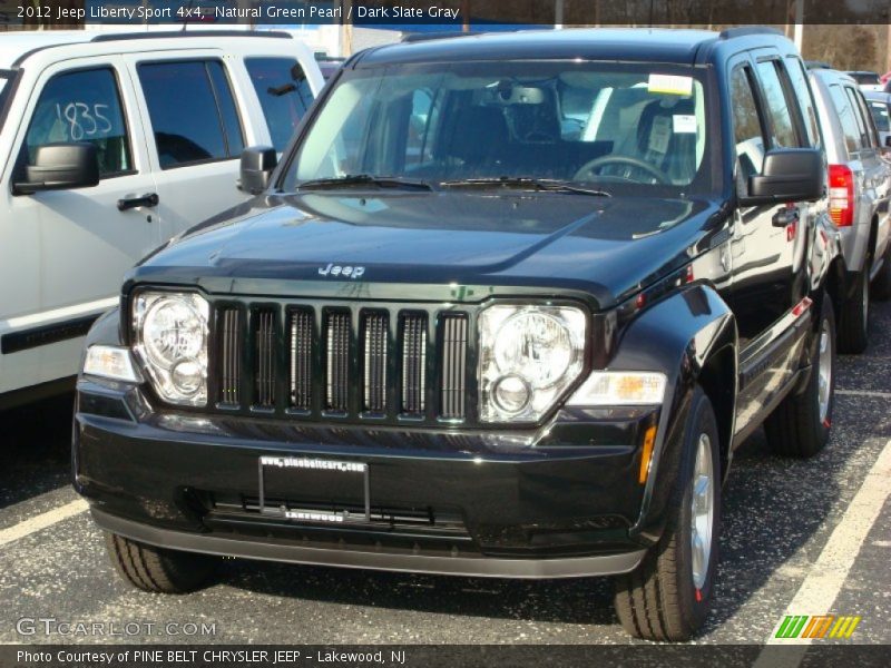 Natural Green Pearl / Dark Slate Gray 2012 Jeep Liberty Sport 4x4