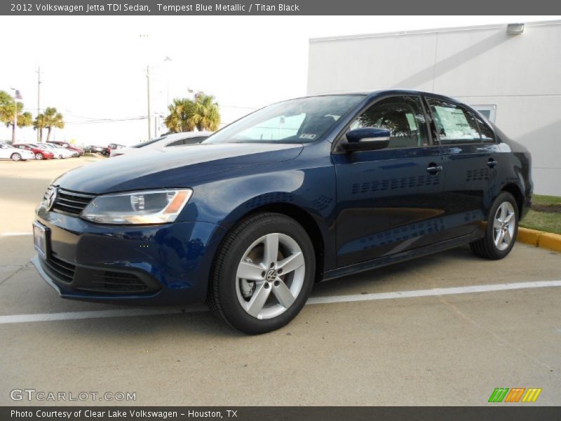 Tempest Blue Metallic / Titan Black 2012 Volkswagen Jetta TDI Sedan