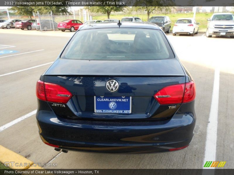 Tempest Blue Metallic / Titan Black 2012 Volkswagen Jetta TDI Sedan