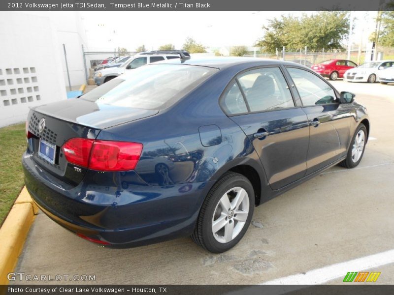 Tempest Blue Metallic / Titan Black 2012 Volkswagen Jetta TDI Sedan