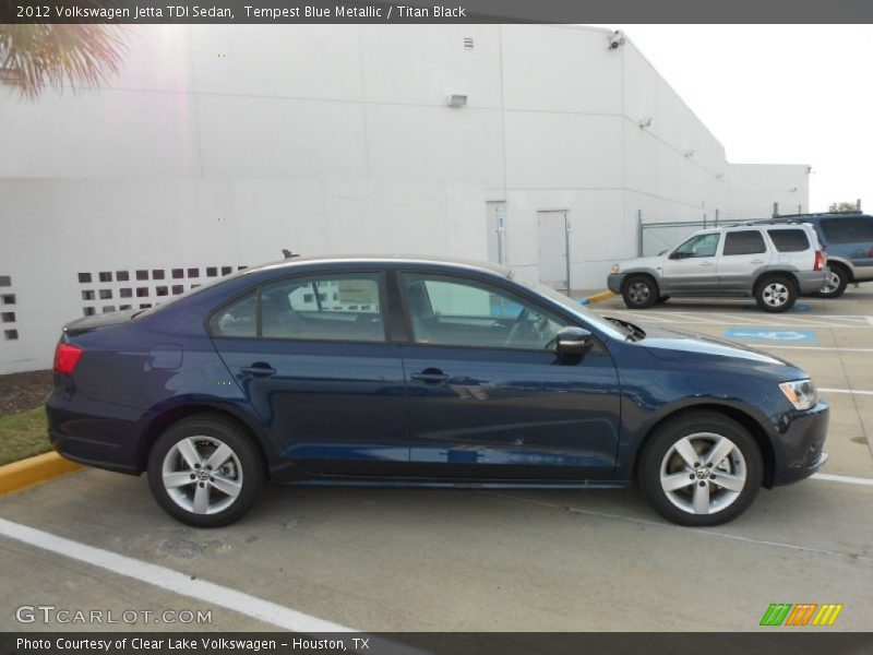 Tempest Blue Metallic / Titan Black 2012 Volkswagen Jetta TDI Sedan