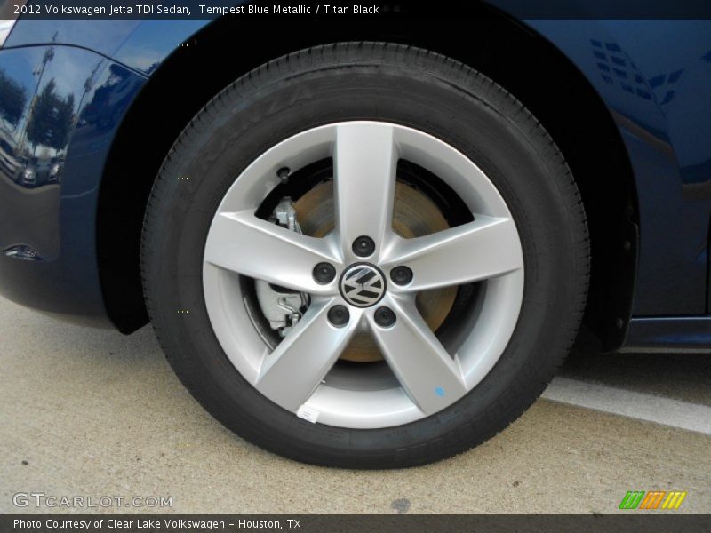Tempest Blue Metallic / Titan Black 2012 Volkswagen Jetta TDI Sedan
