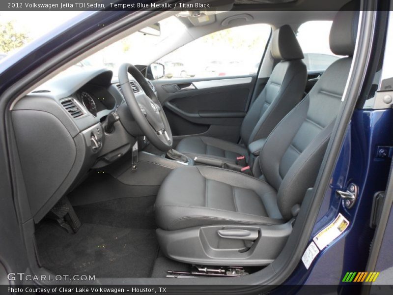 Tempest Blue Metallic / Titan Black 2012 Volkswagen Jetta TDI Sedan