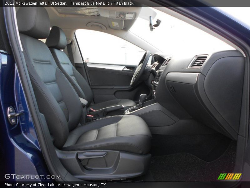 Tempest Blue Metallic / Titan Black 2012 Volkswagen Jetta TDI Sedan