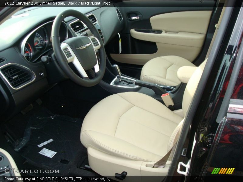 Black / Black/Light Frost 2012 Chrysler 200 Limited Sedan
