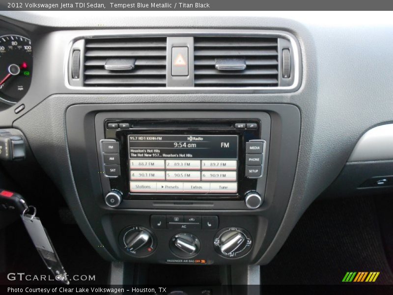 Tempest Blue Metallic / Titan Black 2012 Volkswagen Jetta TDI Sedan