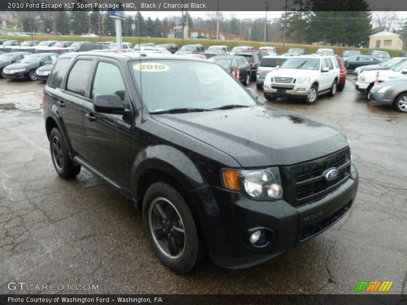 Black / Charcoal Black 2010 Ford Escape XLT Sport Package 4WD