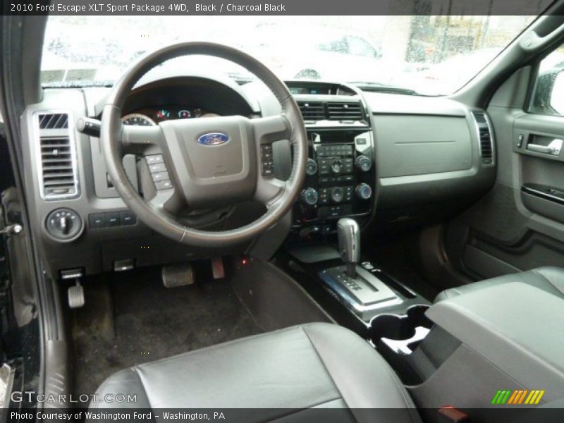  2010 Escape XLT Sport Package 4WD Charcoal Black Interior